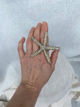 VINTAGE STARFISH RING WITH STRETCH BAND // SIZE 7-11