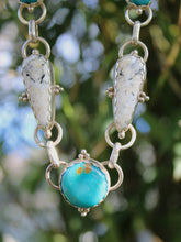 GLACIER NECKLACE // TURQUOISE, WHITE BUFFALO + SILVER