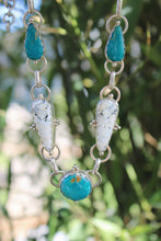 GLACIER NECKLACE // TURQUOISE, WHITE BUFFALO + SILVER