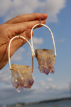 AMETHYST CRYSTAL EARRINGS