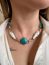 GLACIER NECKLACE // TURQUOISE, WHITE BUFFALO + SILVER