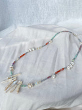 NAHLU NECKLACE // OPAL, AGATE, PEARL, AMAZONITE + PHOSPHOSIDERITE