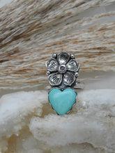 WILD HEART RING // TURQUOISE + SILVER // SIZE 5.75