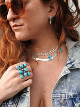 RESERVED FOR STEPHEN // THE LAINEY BOOT BRACELET - CHOKER // KINGMAN TURQUOISE + SILVER